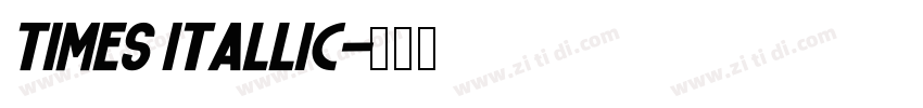 Times Itallic字体转换